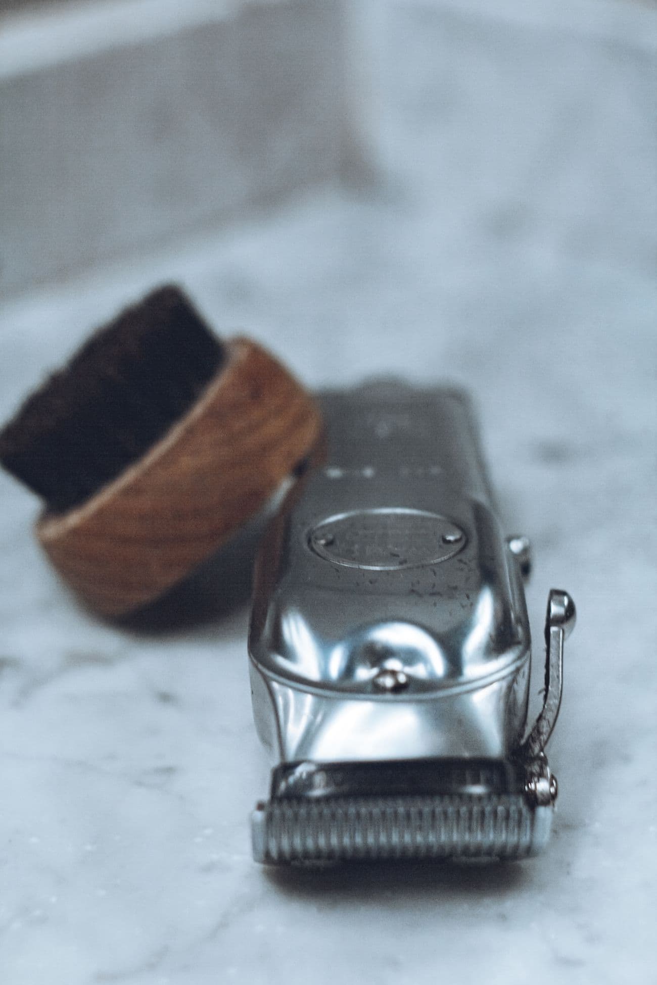 Barber tools laid out, ready